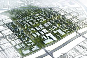 北京市亦庄经济开发区数字电视产业园概念规划设计图
